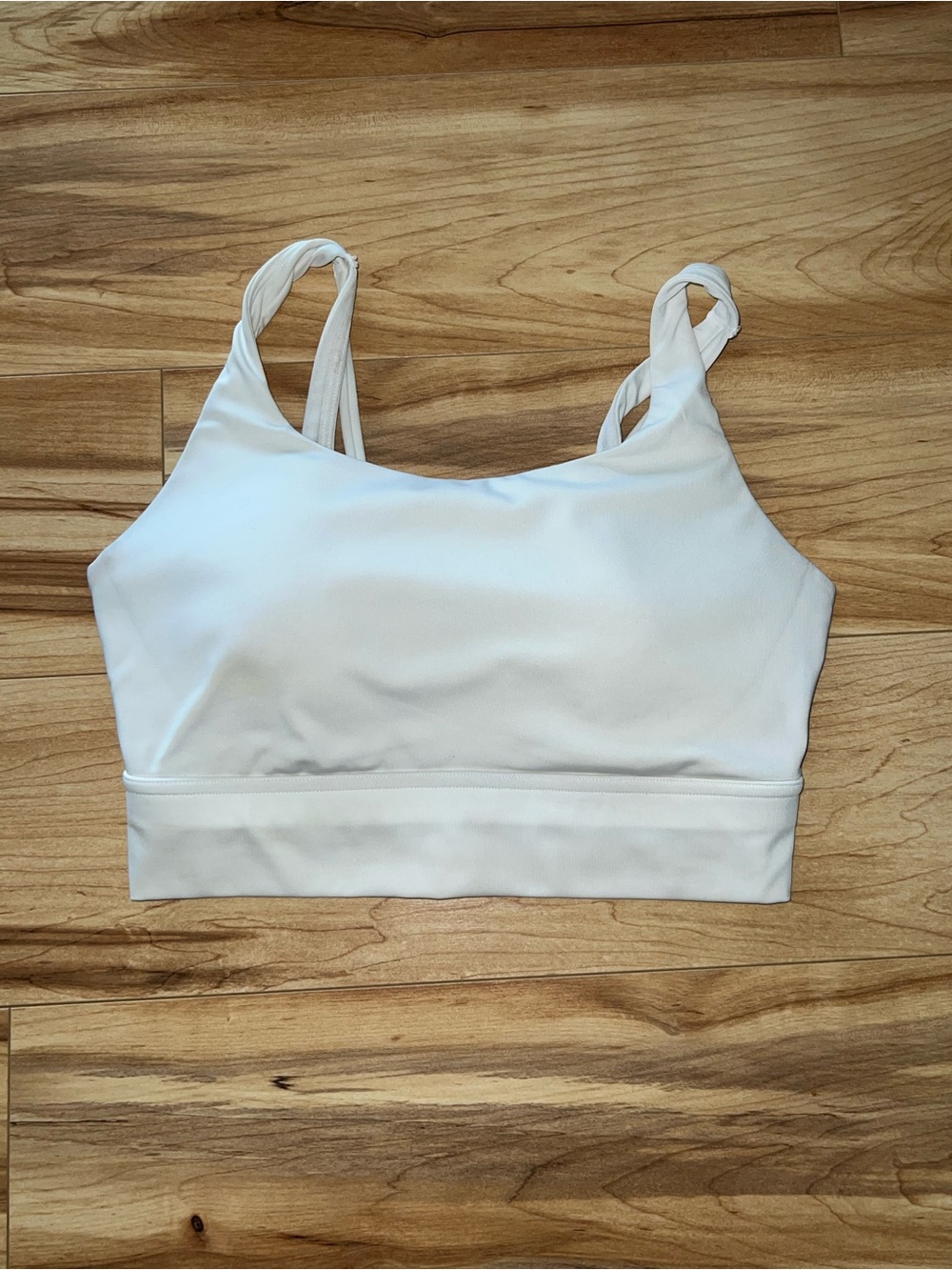 Avia White Strappy Sports Bra